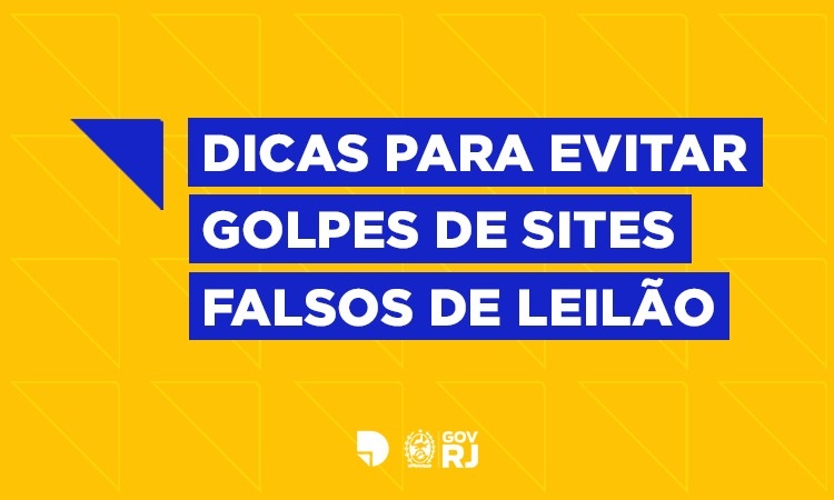 banner informativo para alertar os golpes de sites falsos de leilão