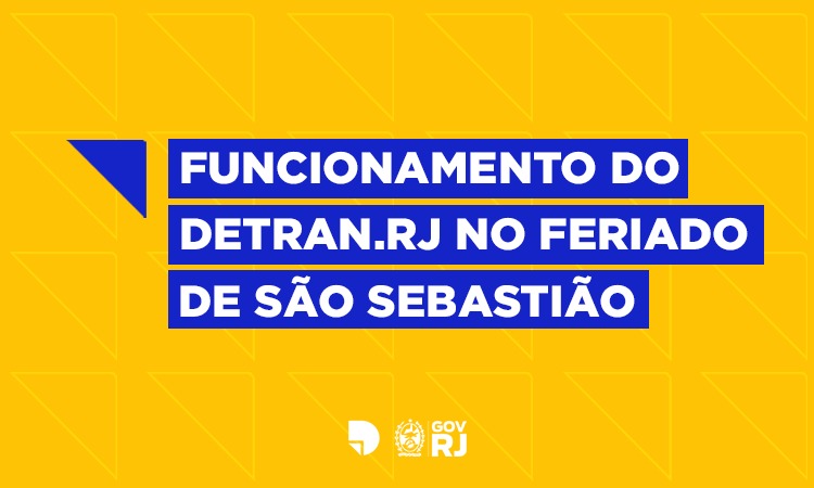 banner informativo explicando o funcionamento do Detran no feriado 
