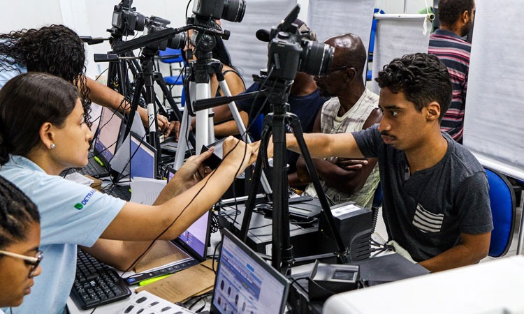 usuário sendo atendido