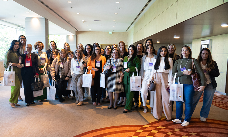 Servidoras do Detran RJ que acompanharam o debate no hotel Sheraton