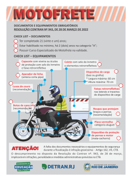 banner do material educativo: Motofrete. Opção em PDF para baixar